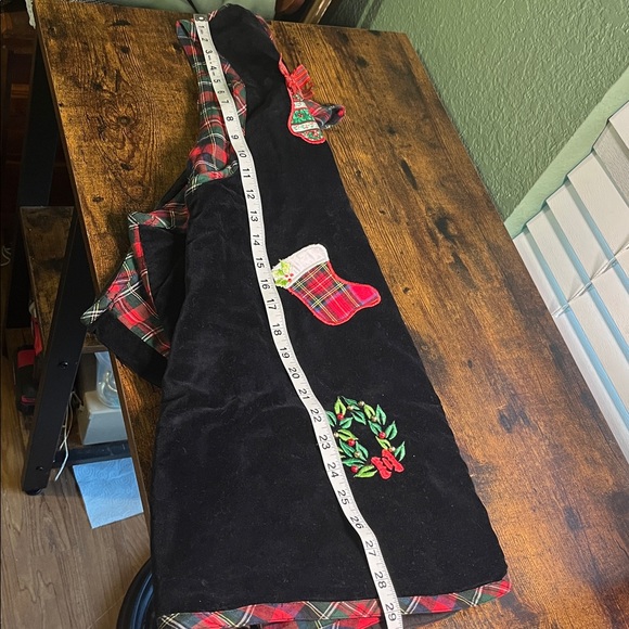 Vintage Velvet Christmas Plaid Vest 24W Plus Size - Picture 7 of 7